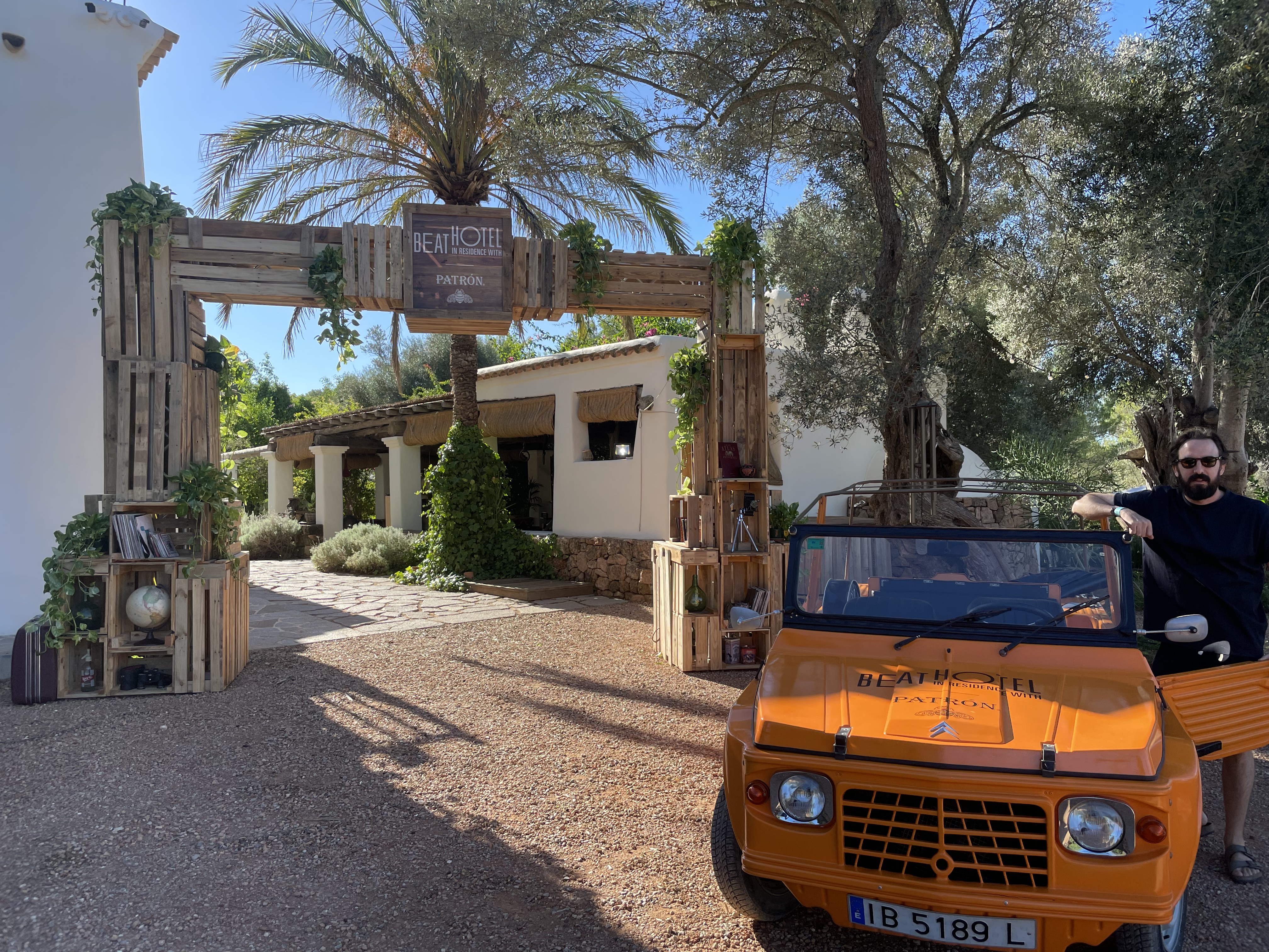 Scott Bell at the Patrón Beat Hotel activation in Ibiza