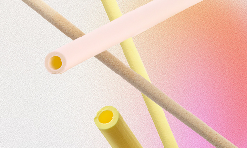A colourful range of edible straws